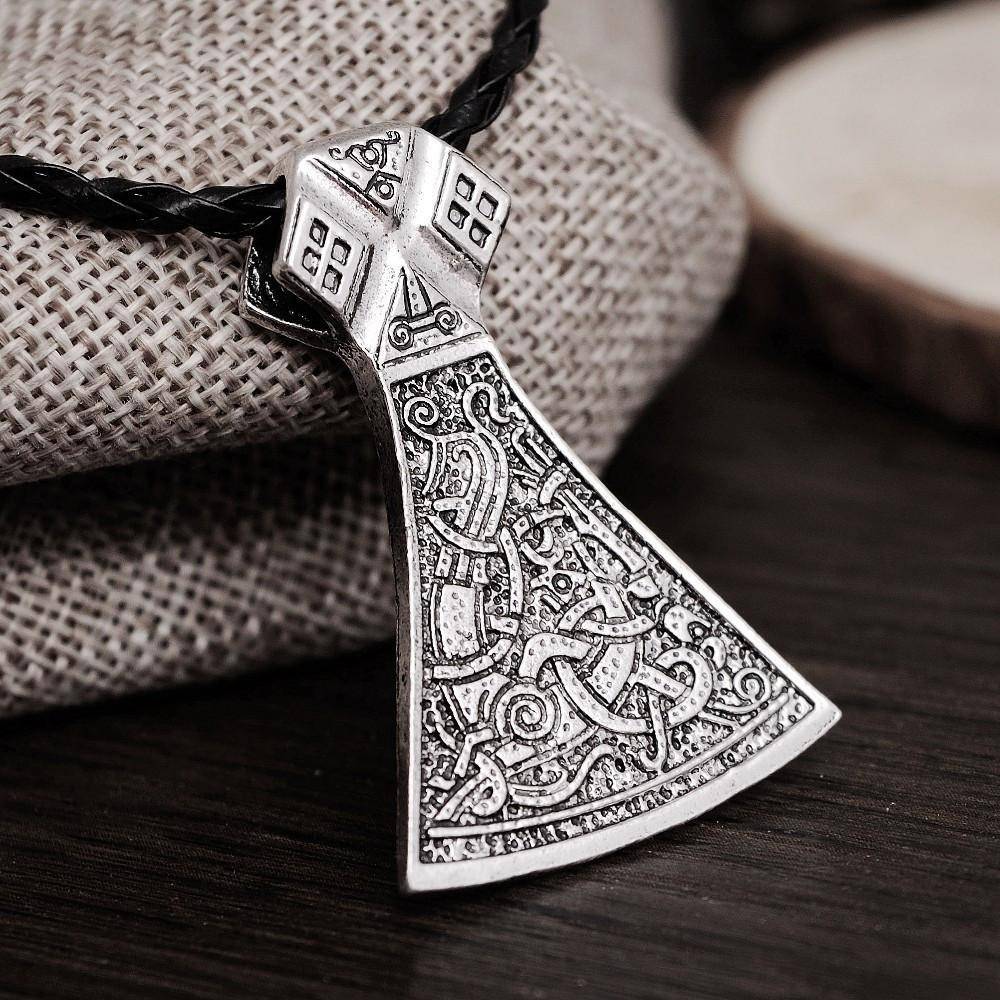 Norse Vikings Legendary Mammen Axe Pendant Mammen Style Large Axe - VikingsBrand