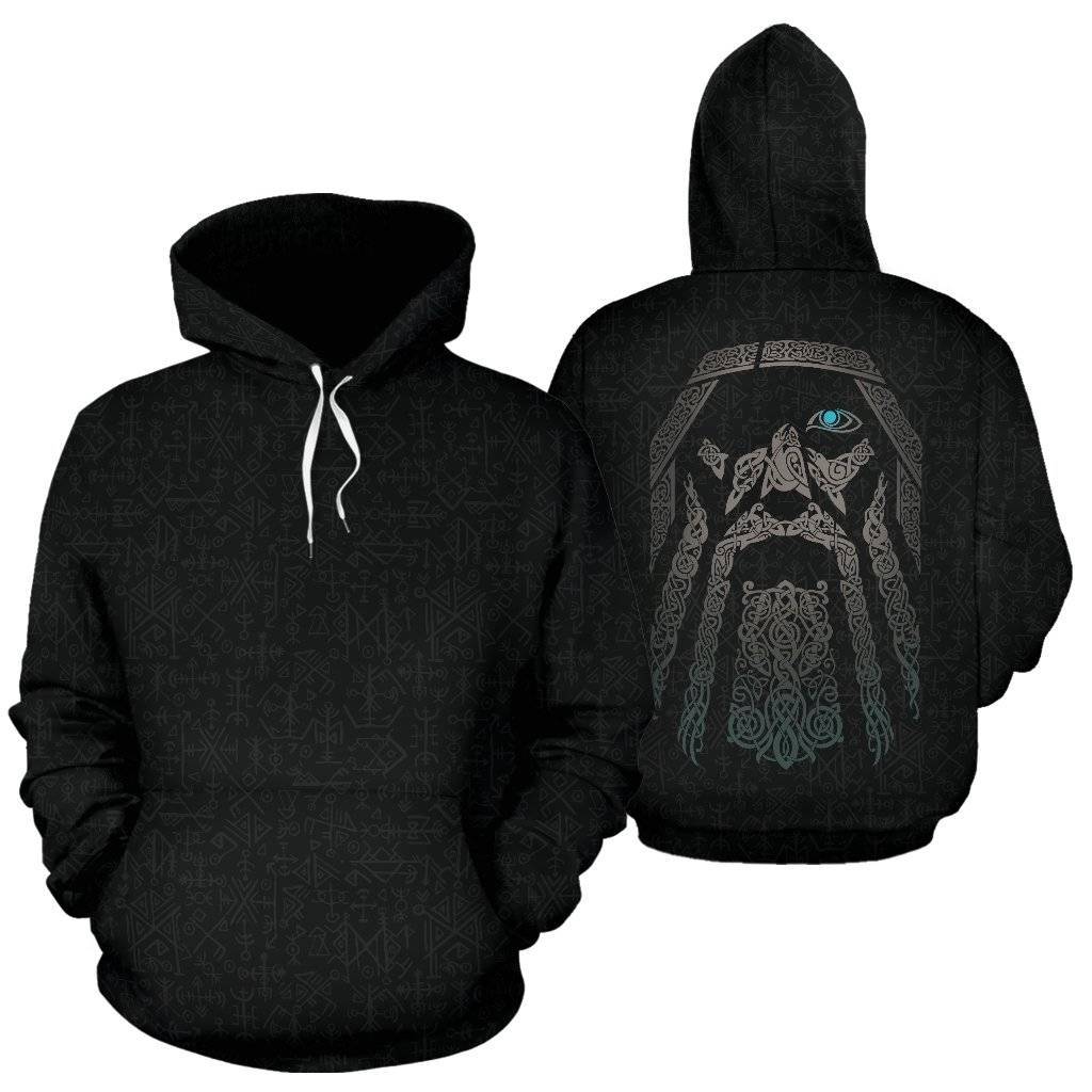 Odin All Over Hoodie - VikingsBrand