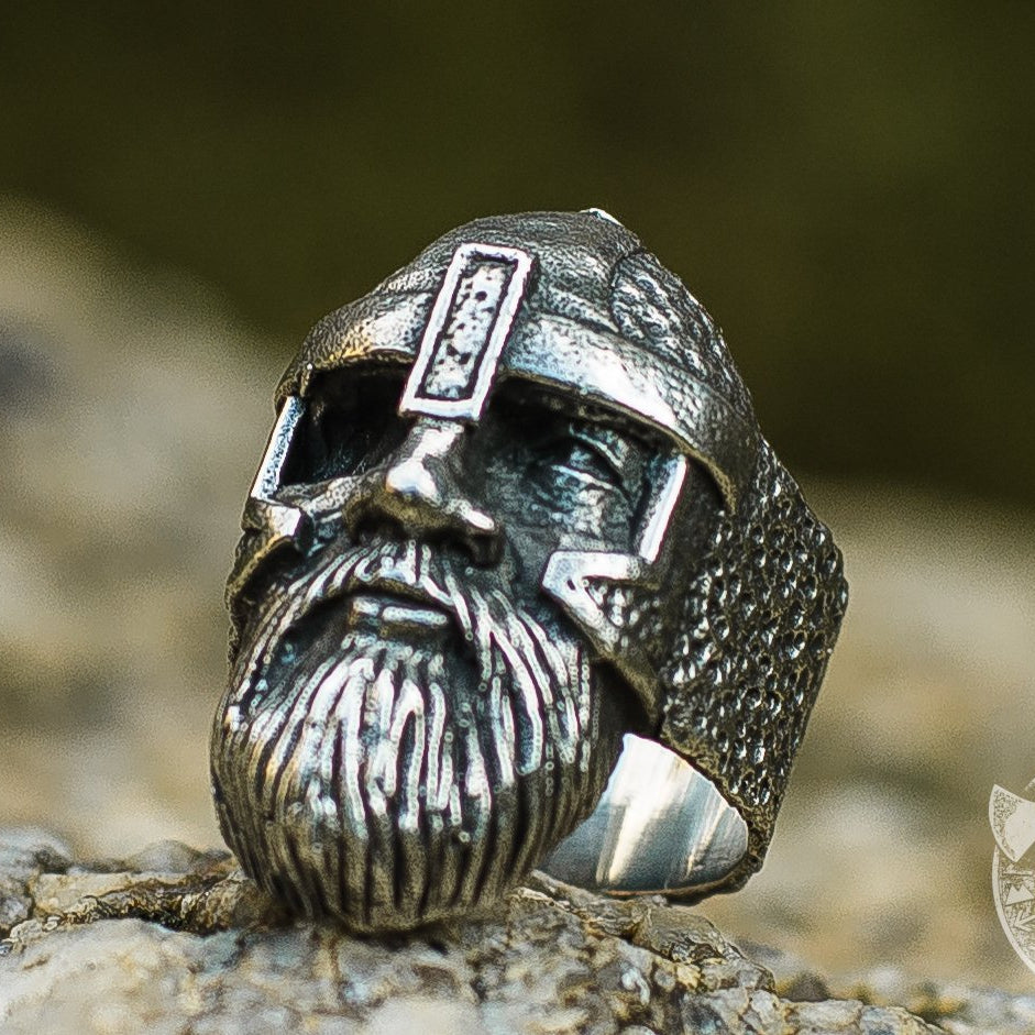 Odin Allfather 925 Sterling Silver Viking Ring - VikingsBrand