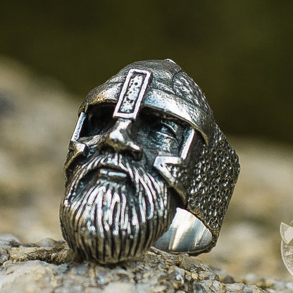 Odin Allfather 925 Sterling Silver Viking Ring - VikingsBrand