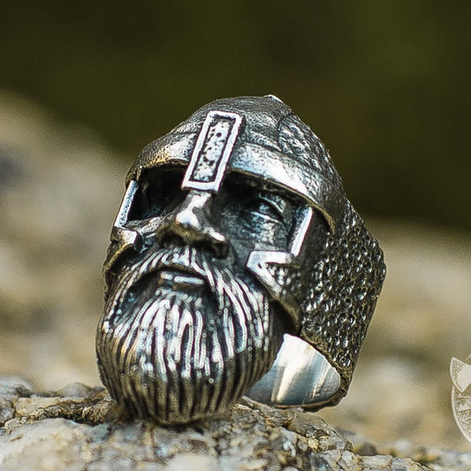 Odin Allfather 925 Sterling Silver Viking Ring - VikingsBrand