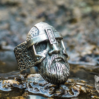 Odin Allfather 925 Sterling Silver Viking Ring - VikingsBrand
