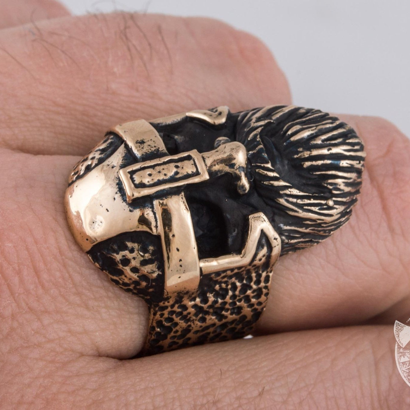 Odin Allfather Handcrafted Viking Bronze Ring