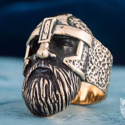 Odin Allfather Handcrafted Viking Bronze Ring