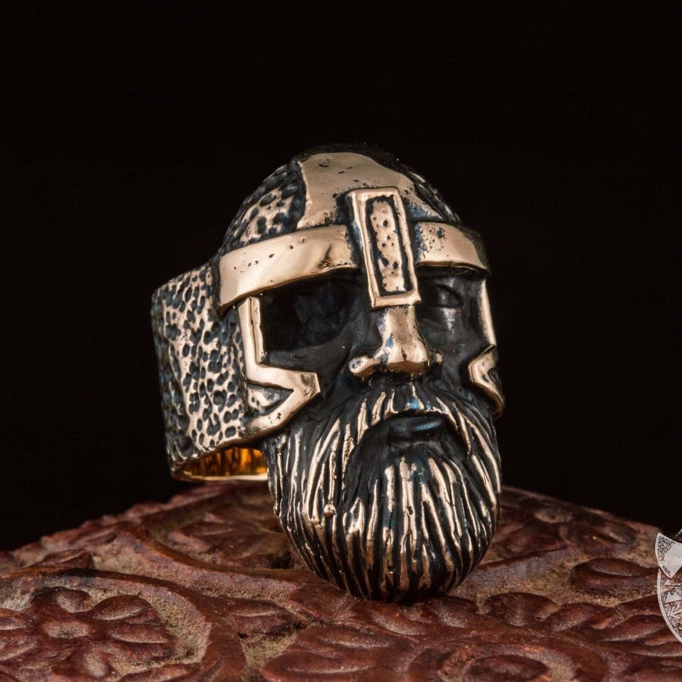 Odin Allfather Handcrafted Viking Bronze Ring