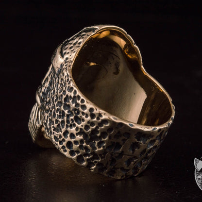 Odin Allfather Handcrafted Viking Bronze Ring