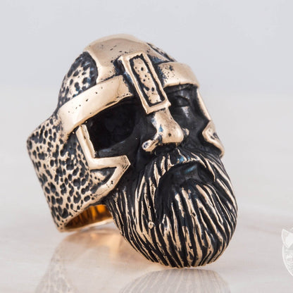 Odin Allfather Handcrafted Viking Bronze Ring