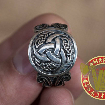 Odin Horn Symbol with Viking Ornament - VikingsBrand