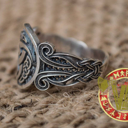Odin Horn Symbol with Viking Ornament - VikingsBrand