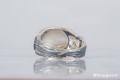 Odin Horn Viking Symbol Ring Sterling Silver Handmade Viking Jewelry