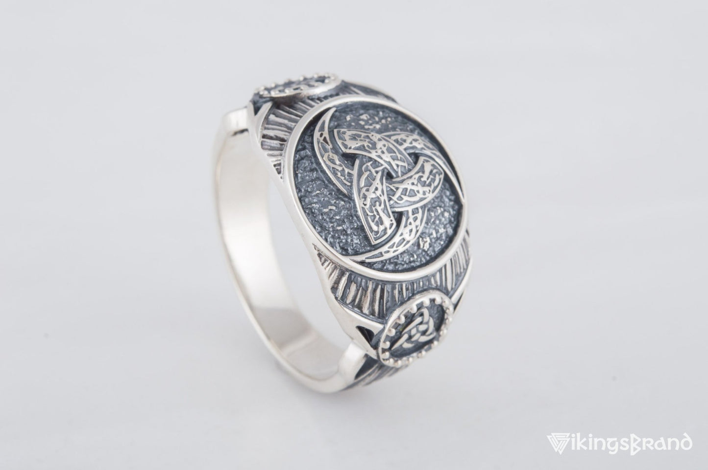 Odin Horn Viking Symbol Ring Sterling Silver Handmade Viking Jewelry