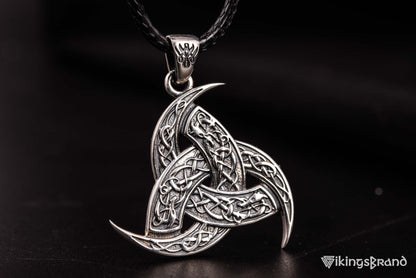 Odin Horn Vikings Pendant Sterling Silver Unique Jewelry