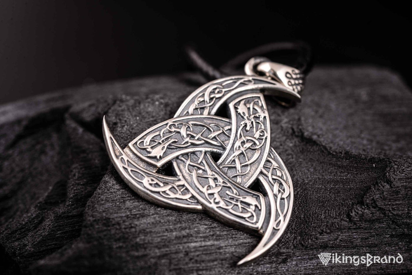 Odin Horn Vikings Pendant Sterling Silver Unique Jewelry