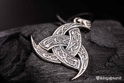 Odin Horn Vikings Pendant Sterling Silver Unique Jewelry