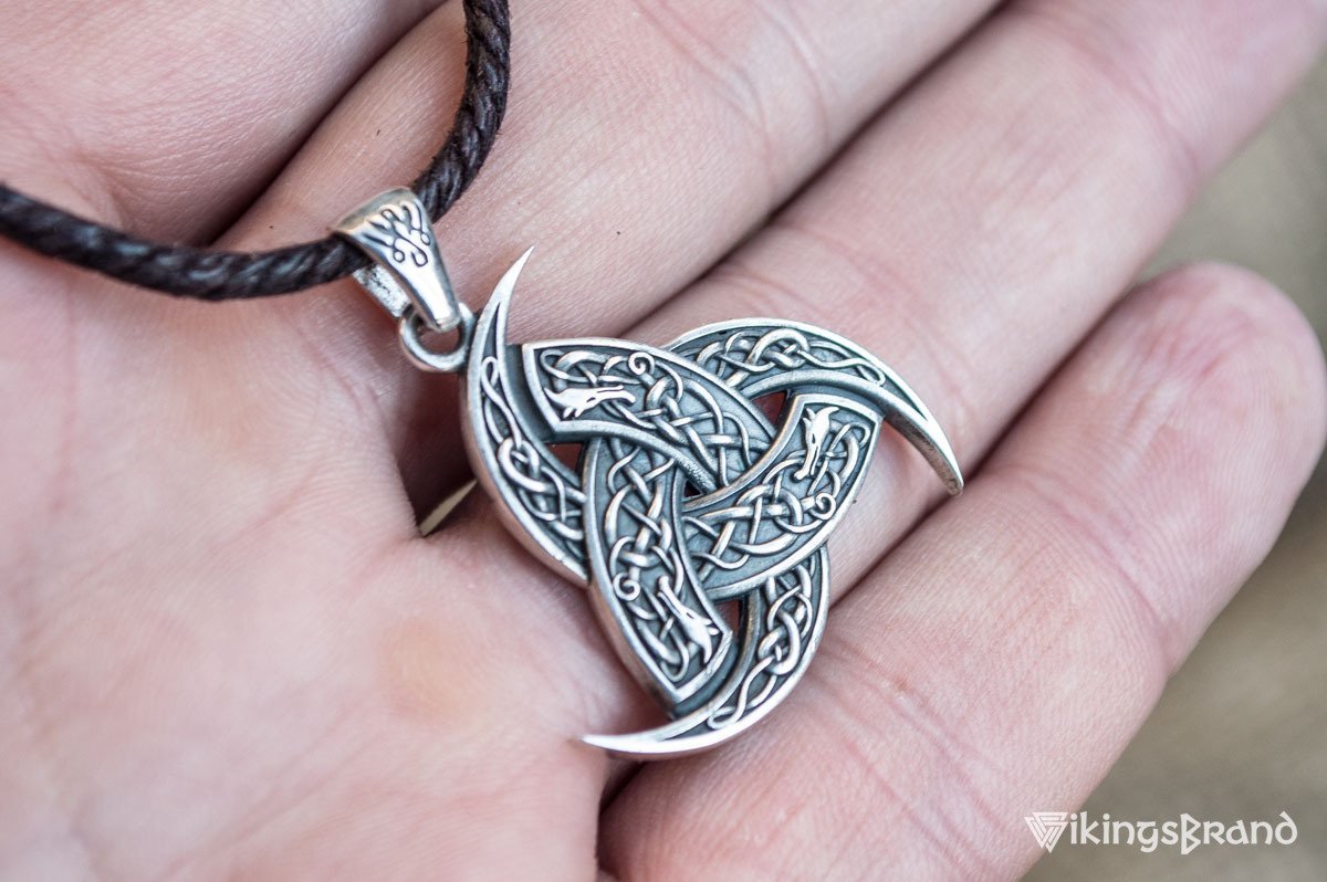 Odin Horn Vikings Pendant Sterling Silver Unique Jewelry