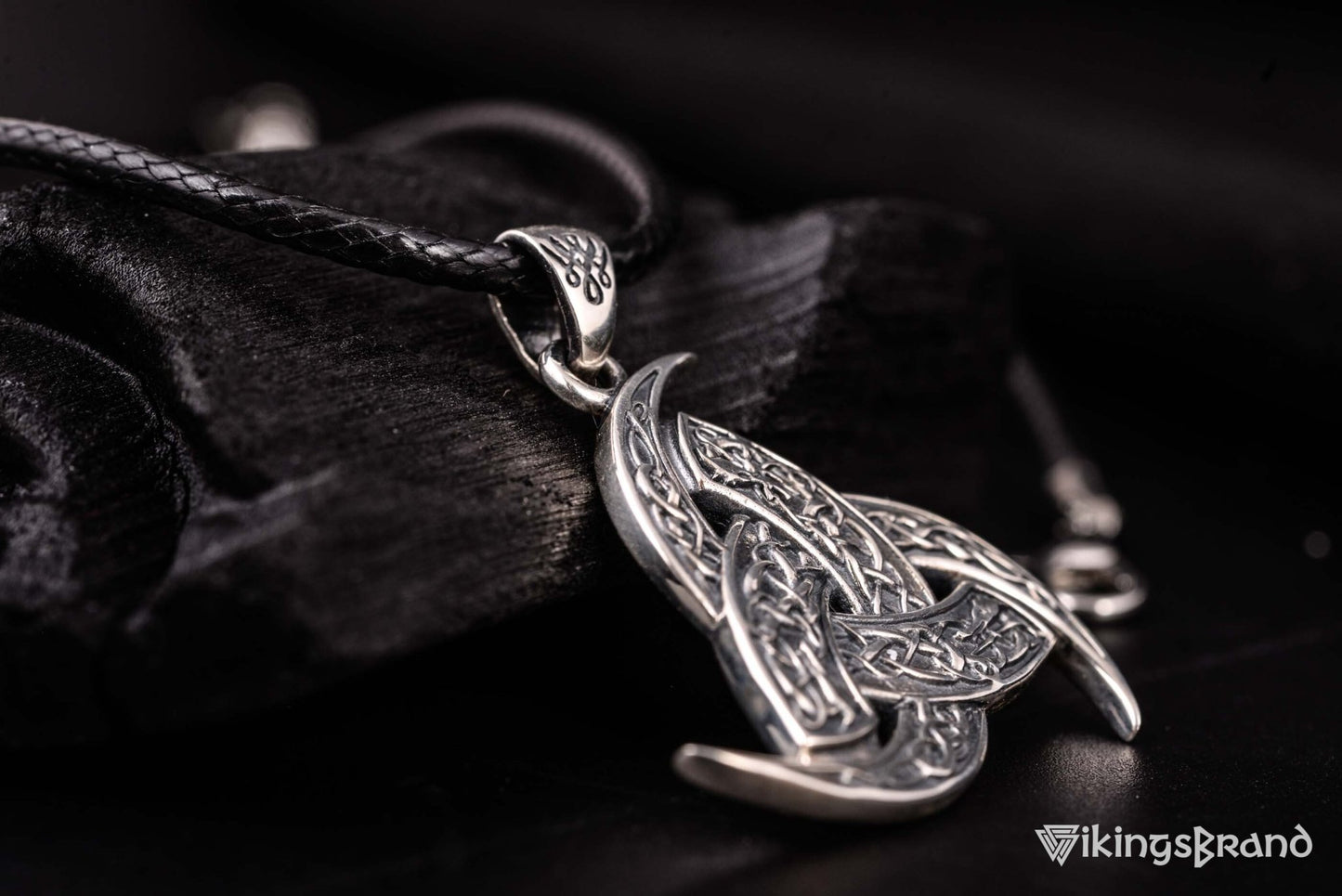 Odin Horn Vikings Pendant Sterling Silver Unique Jewelry