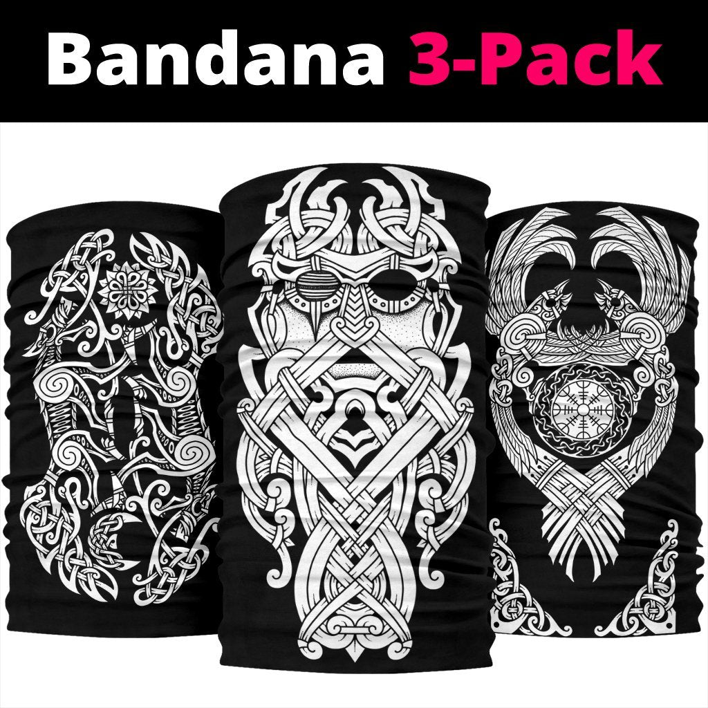 Odin, Skoll & Hati, Huginn & Muninn Viking Bandana 3-Pack