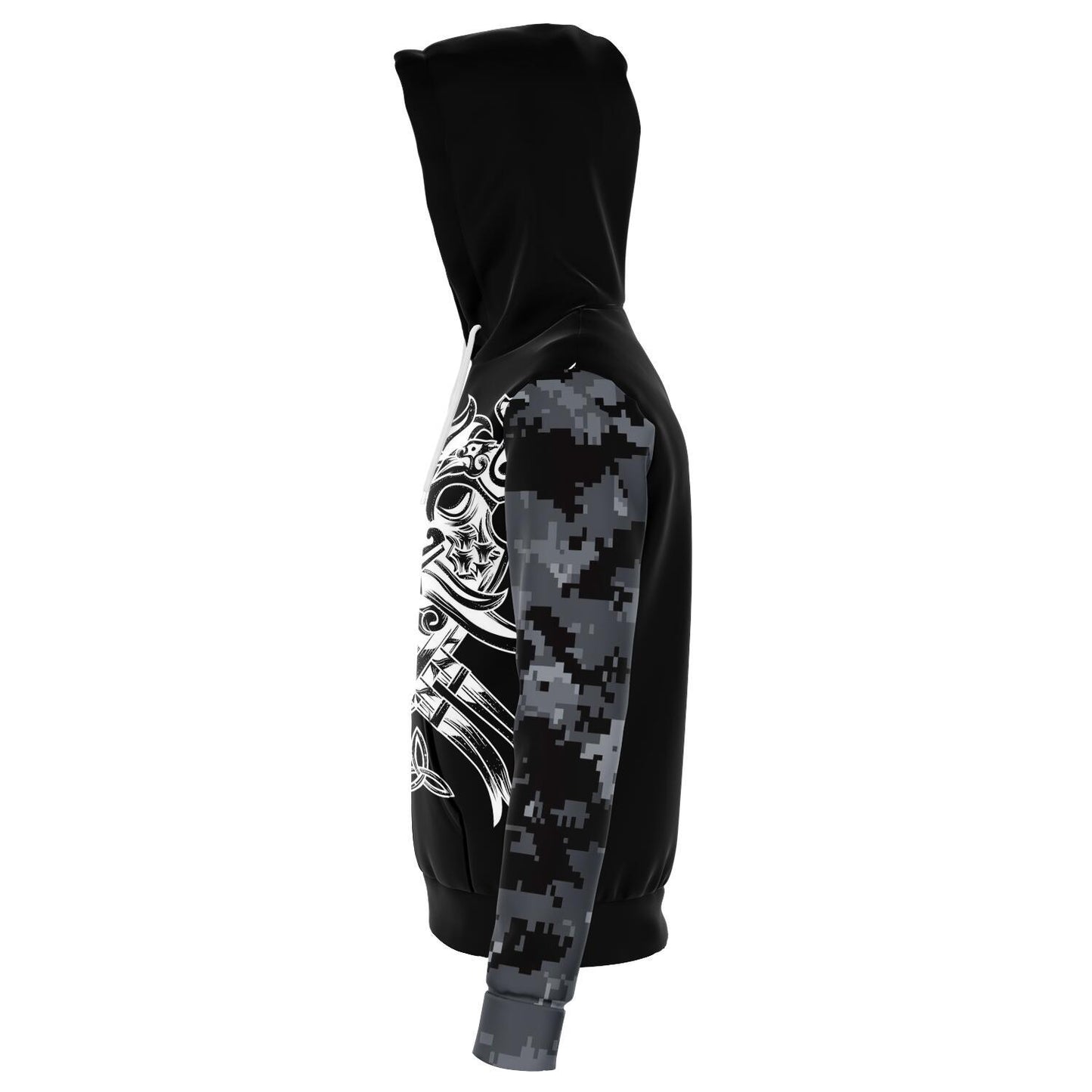 Odin with Ravens Camo Hoodie - VikingsBrand