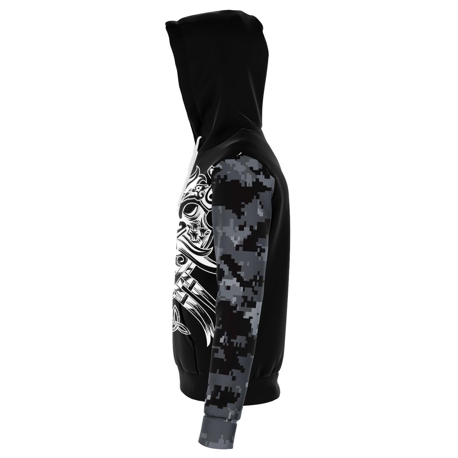 Odin with Ravens Camo Hoodie - VikingsBrand