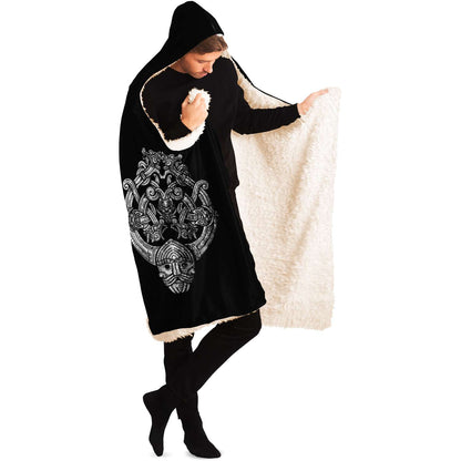 Odin's Wolfpack Unisex Hooded Blanket