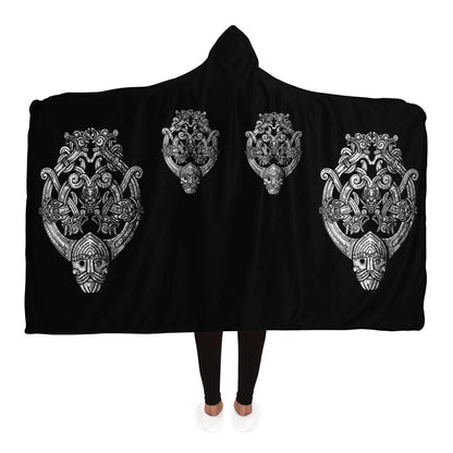 Odin's Wolfpack Unisex Hooded Blanket