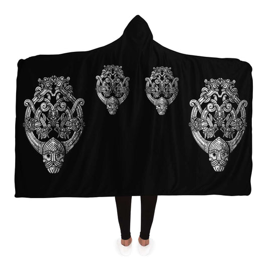 Odin's Wolfpack Unisex Hooded Blanket