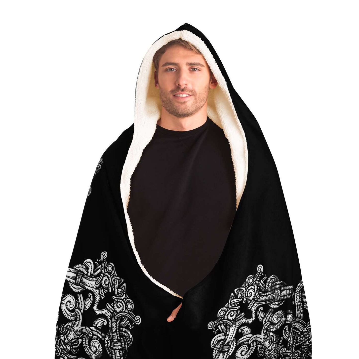 Odin's Wolfpack Unisex Hooded Blanket