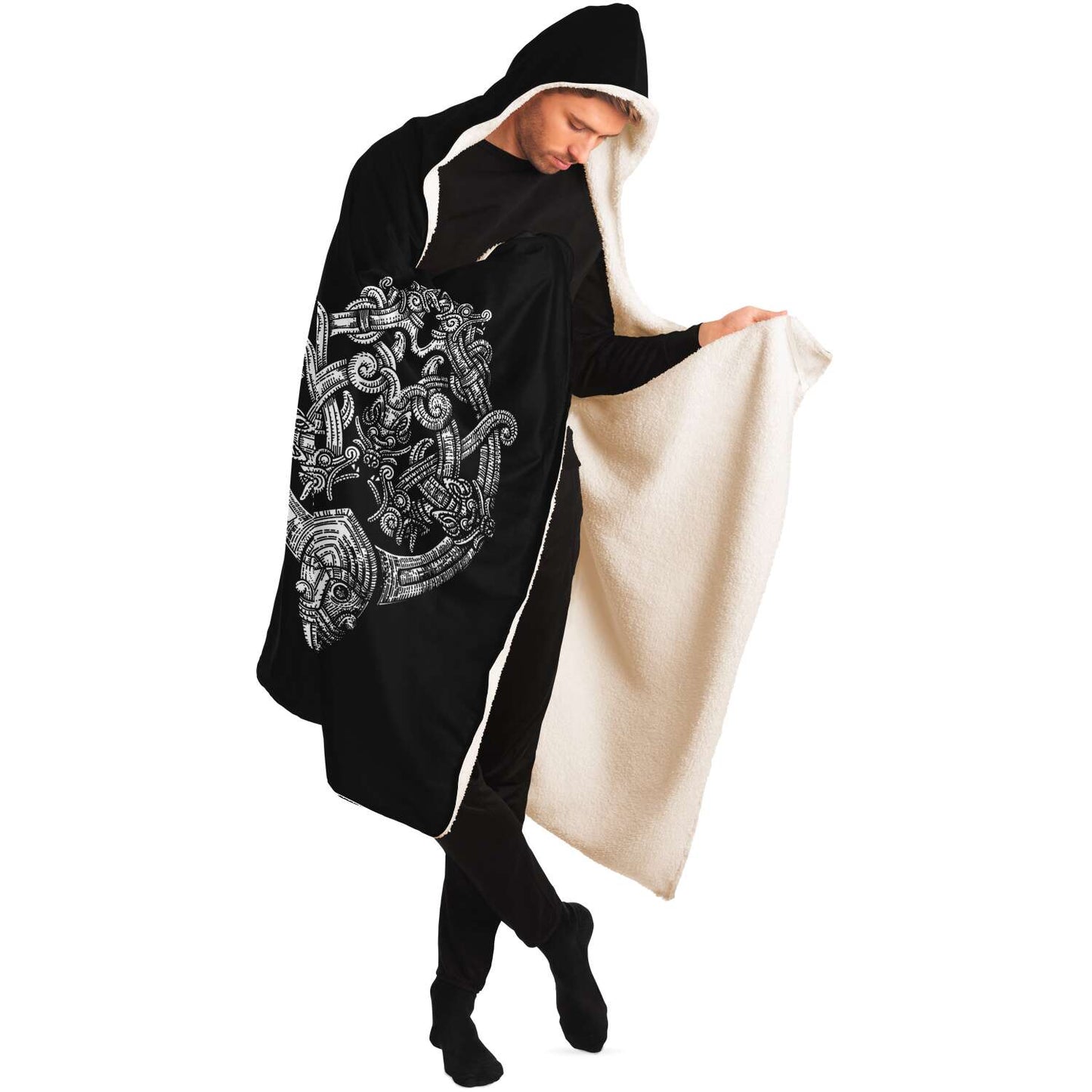 Odin's Wolfpack Unisex Hooded Blanket