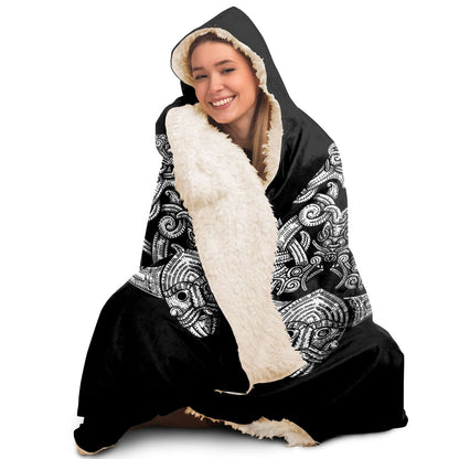 Odin's Wolfpack Unisex Hooded Blanket