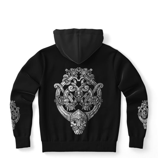 Odin's Wolfpack Unisex Viking Hoodie - Back Print