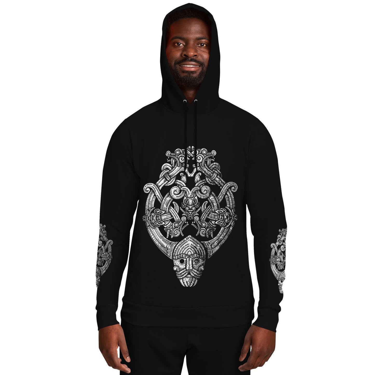 Odin's Wolfpack Unisex Viking Hoodie - Front Print