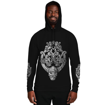 Odin's Wolfpack Unisex Viking Hoodie - Front Print