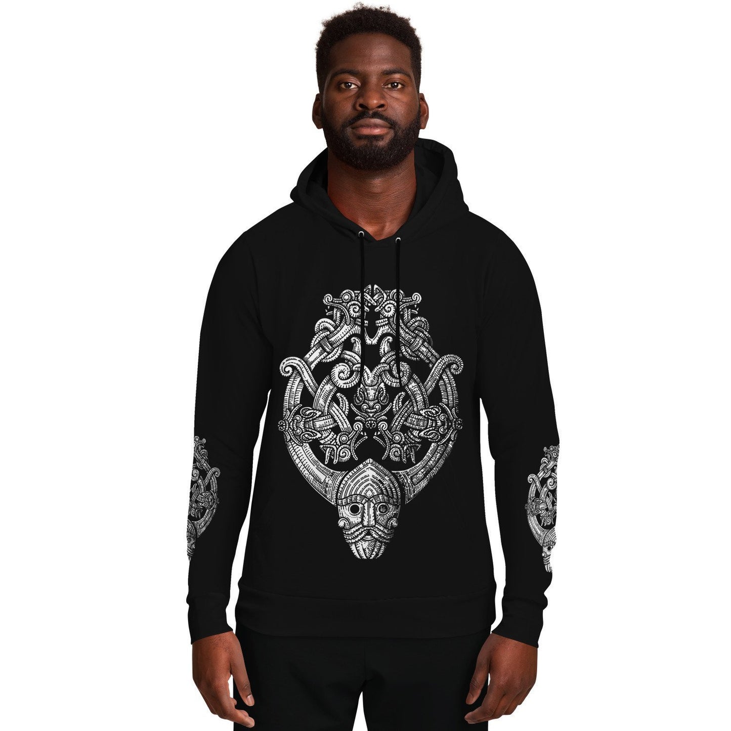 Odin's Wolfpack Unisex Viking Hoodie - Front Print