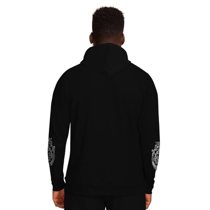 Odin's Wolfpack Unisex Viking Hoodie - Front Print