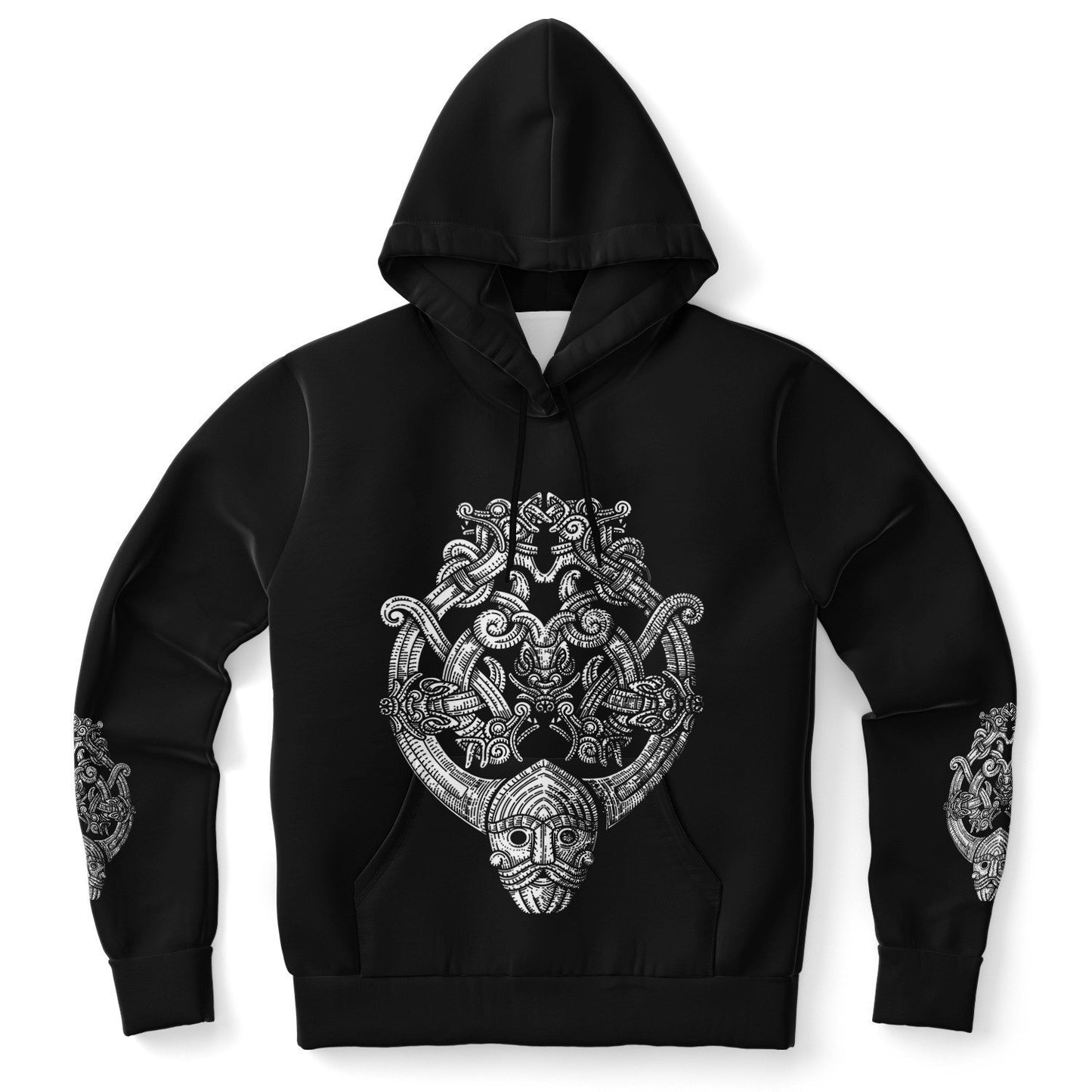 Odin's Wolfpack Unisex Viking Hoodie - Front Print