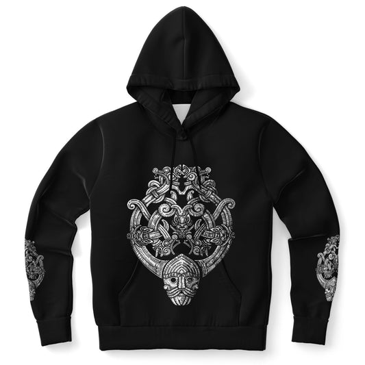 Odin's Wolfpack Unisex Viking Hoodie - Front Print