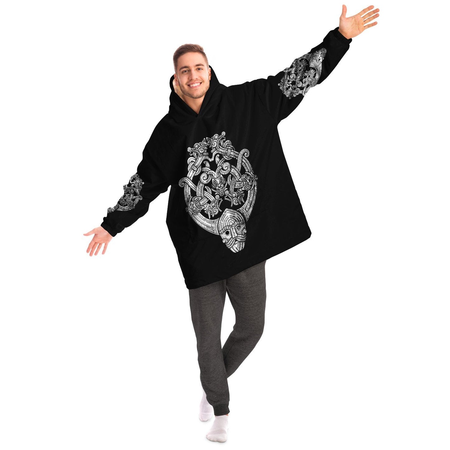 Odin's Wolfpack Unisex Viking Hygge Hoodie - Snug Hoodie