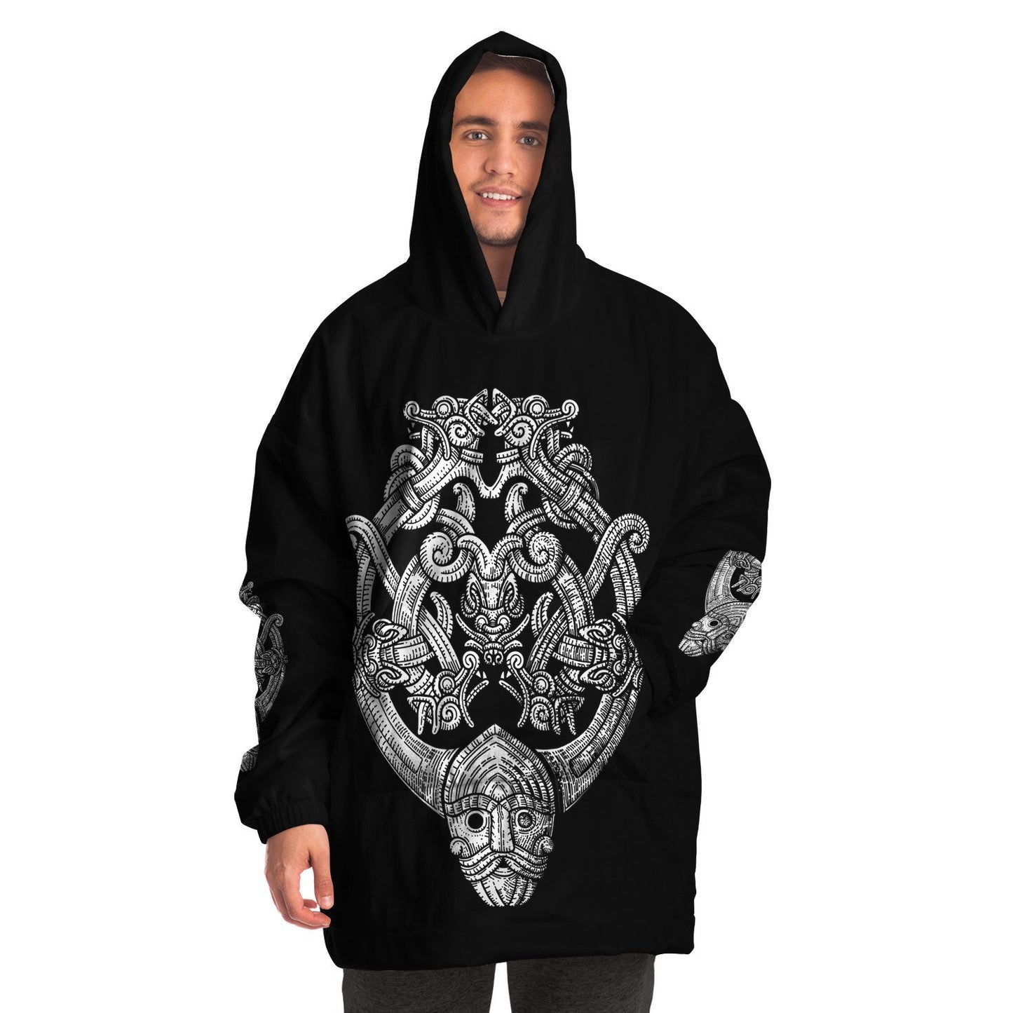 Odin's Wolfpack Unisex Viking Hygge Hoodie - Snug Hoodie