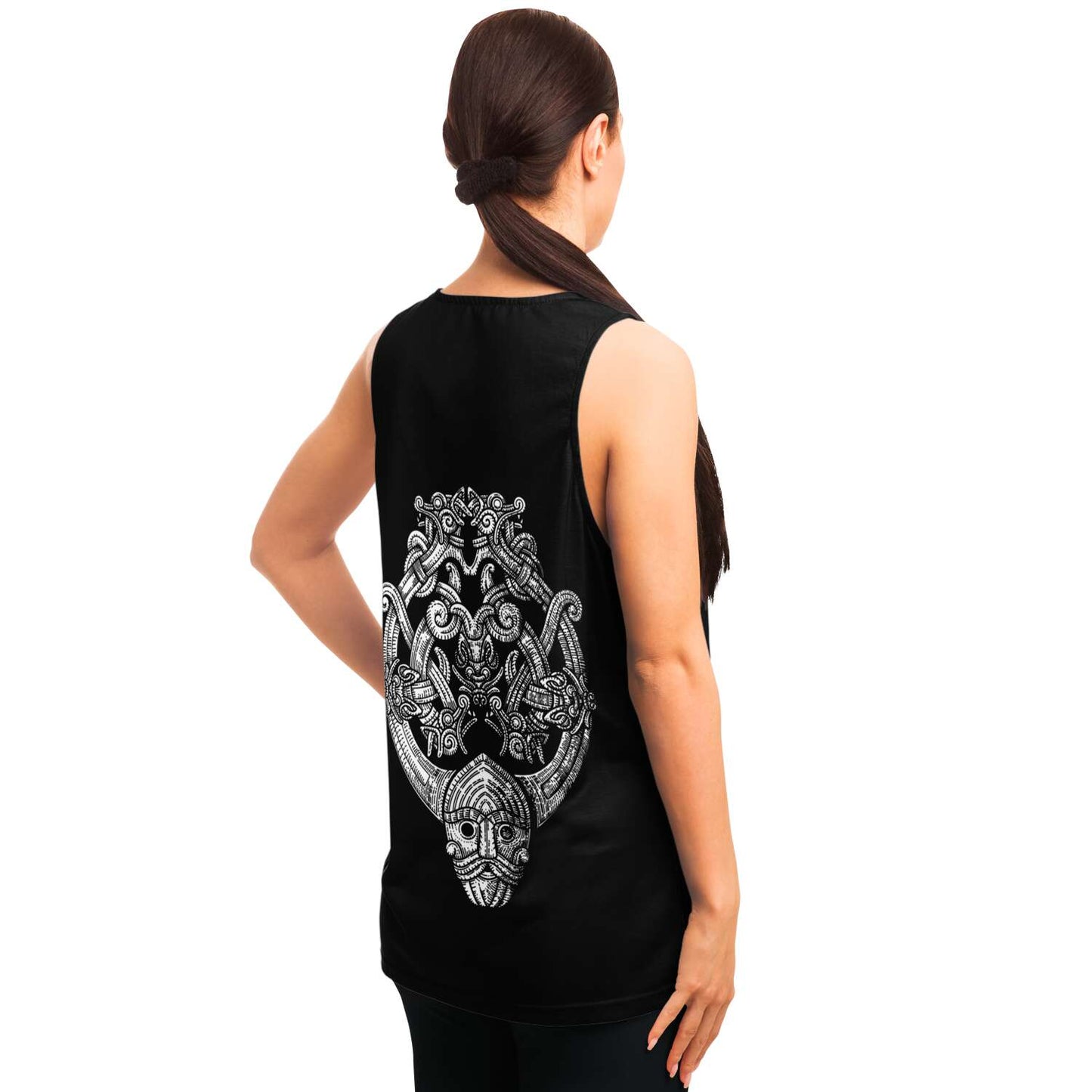 Odin's Wolfpack Unisex Viking Tank Top - Back Print