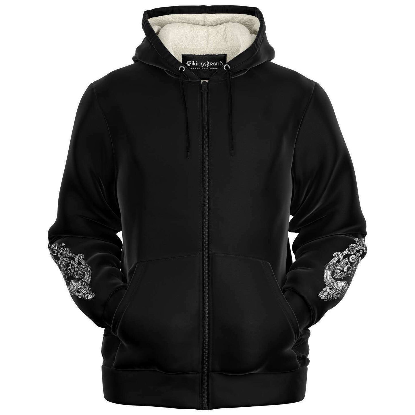 Odin's Wolfpack Unisex Viking Zip-Up Hoodie