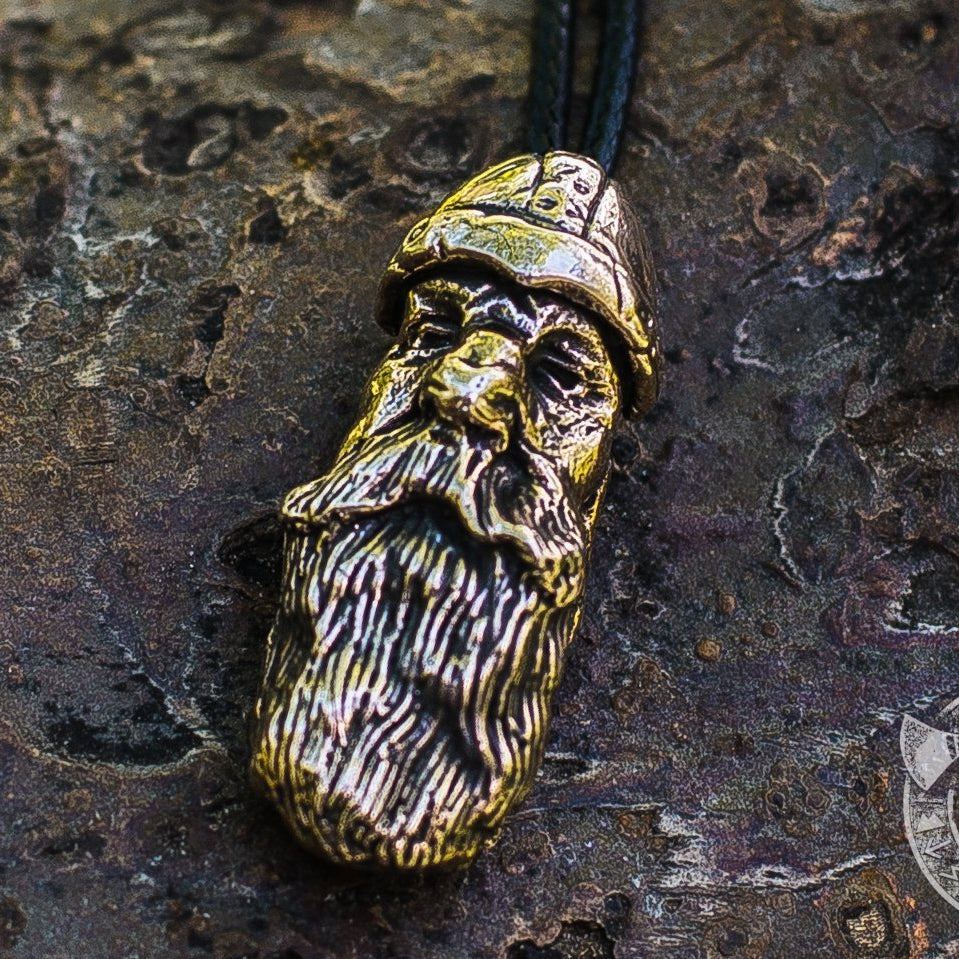 Old Viking Head Bronze Pendant - VikingsBrand