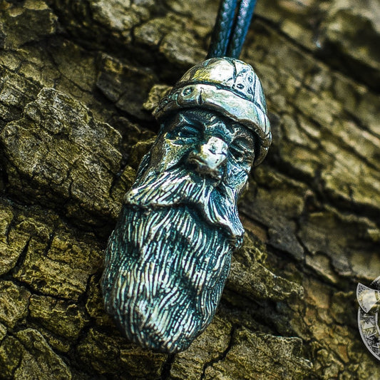 Old Viking Head Bronze Pendant - VikingsBrand