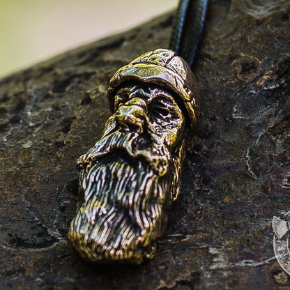 Old Viking Head Bronze Pendant - VikingsBrand