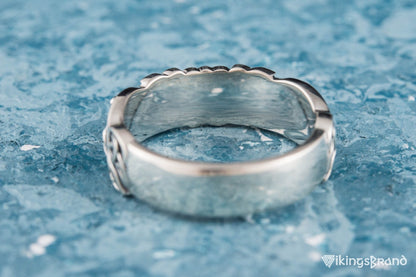 Ornament Handmade Viking Ring Sterling Silver Jewelry