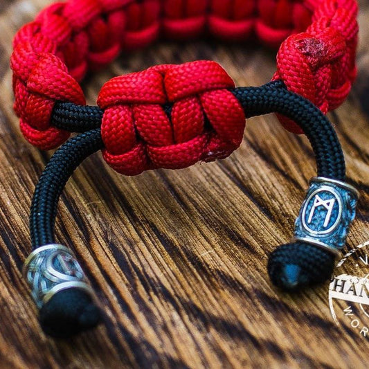 Paracod Bracelet with 2 Runes - VikingsBrand