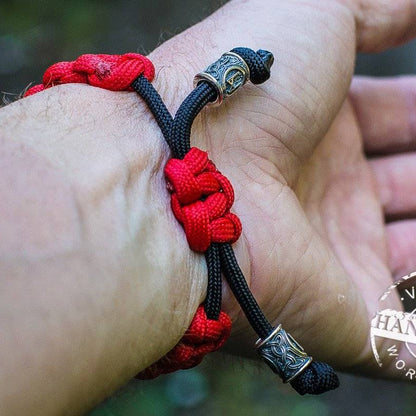Paracod Bracelet with 2 Runes - VikingsBrand
