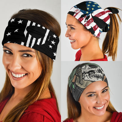 Patriotic Skull Neck Gaiter | Face Shield | Bandana
