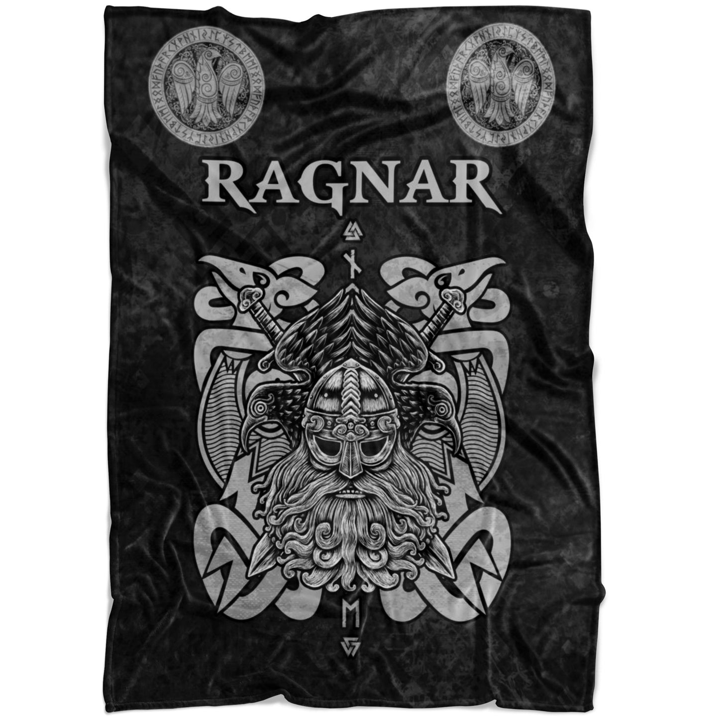 Personalized Name Viking Fleece Blanket
