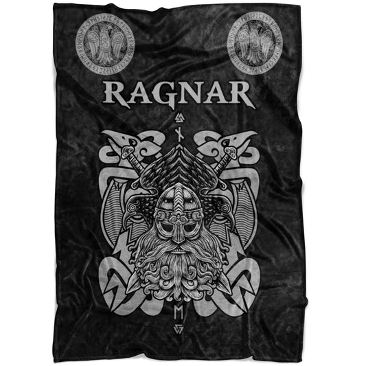 Personalized Name Viking Fleece Blanket