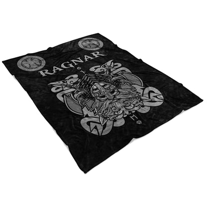 Personalized Name Viking Fleece Blanket